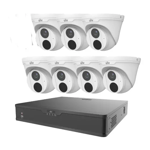 Uniview 8-Chanel XVR 7 Unit 2MP CC Camera Package Without Monitor 