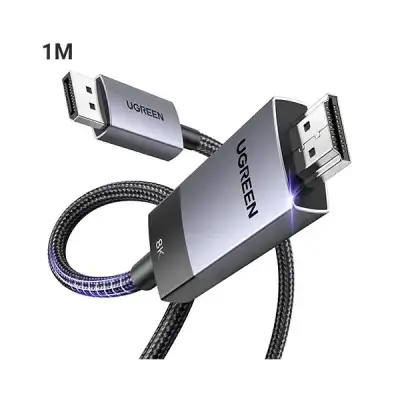 [0011882] UGREEN DP115 (80395) 8K DisplayPort to HDMI Cable - 1M
