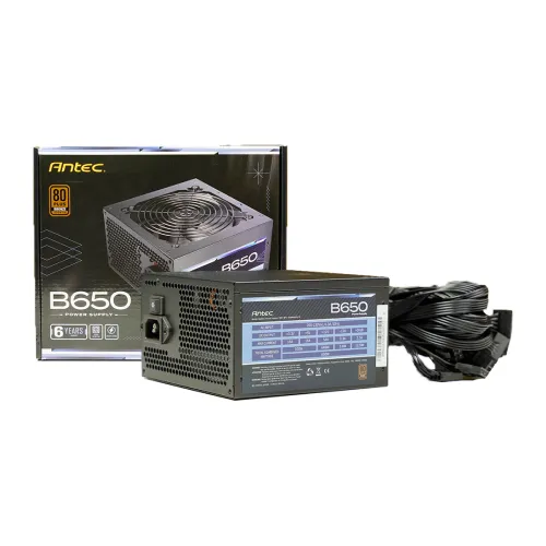 [0011893] Antec B Series B650 650W 80+ Bronze Non-Modular Power Supply