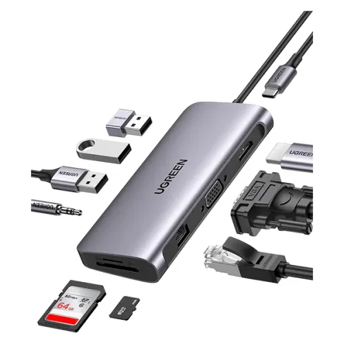 [0008443] UGREEN CM639 (45380) Multifunction 10-in-1 USB-C Docking Station