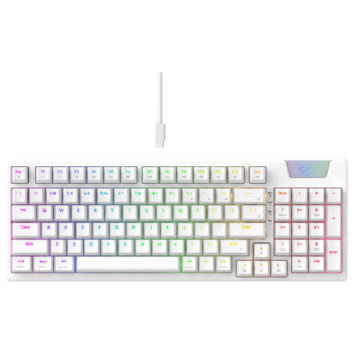 [0000807] HAVIT KB885L Gamenote USB to Type-C Multi-Function RGB Backlit Mechanical Keyboard