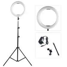 [0012052] 14 INCH (NONPOLAR DIMMING) WITH REMOT LIVE LIGHT US STANDARD PLUG BLACK STUDIO PHOTOGRAPHY PHOTO RING FILL LIGHT TRIPOD FOR LIVE STREAM