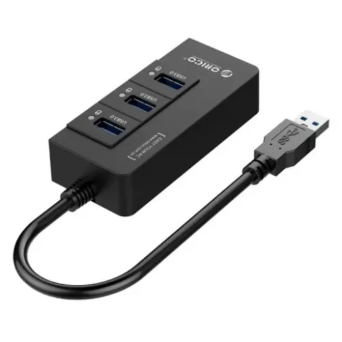 [0012224] ORICO HR01-U3-V1-BK USB 3.0 Hub with Gigabit Lan Port