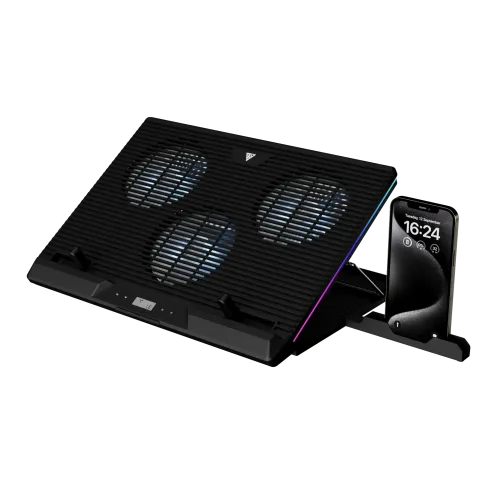 [0012345] Gamdias AETHER M1 RGB Laptop Cooler With Phone Stand 