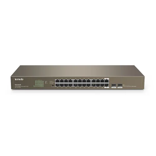[0012367] Tenda TEG1024F 24 Port Gigabit Unmanaged Switch With 2 SFP Port
