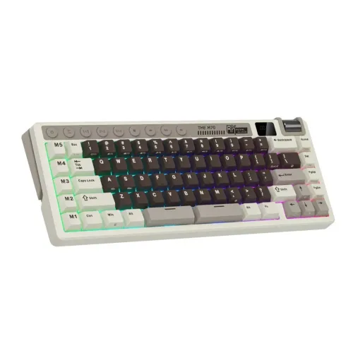 [0012401] Royal KLUDGE RK M70 Tri-Mode Hot-Swappable Wireless Mechanical Gaming Keyboard