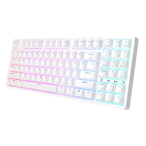 [0012402] Royal Kludge RK92 Tri Mode RGB 92 Keys Hotswappable Mechanical Red Switch Gaming Keyboard