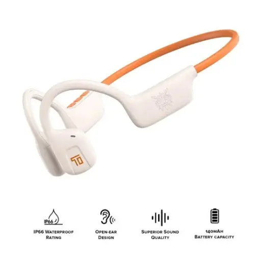 [0008869] Onikuma T37 Wireless Earbuds White Orange