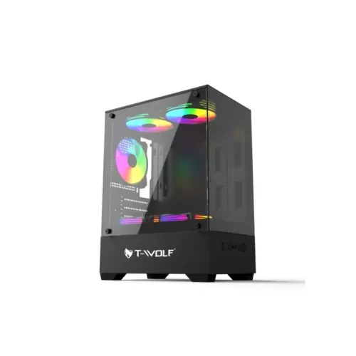 [0012478] T-Wolf Ice Cooler X5 ARGB M-ATX Mid Tower Gaming Casing
