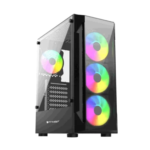 [0012483] T-wolf Platina X4 ARGB Mid-Tower ATX Gaming Casing