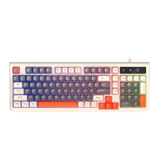 [0012485] T-WOLF T13 Mixed Color Keycaps Gaming Keyboard 