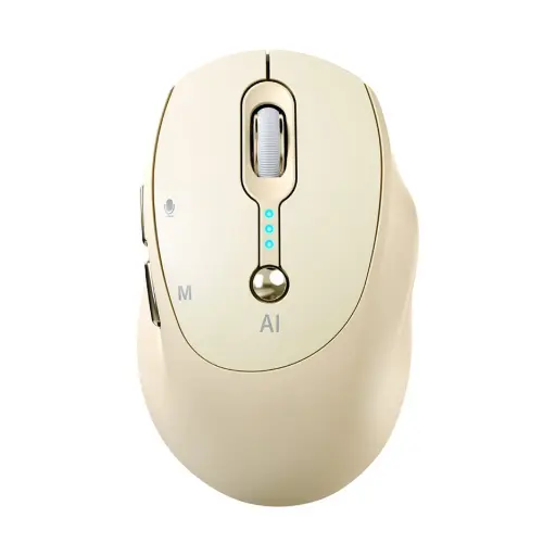 [0008904] T-WOLF M7 Wireless (Dual Mode) Silent Yellow Smart AI Mouse