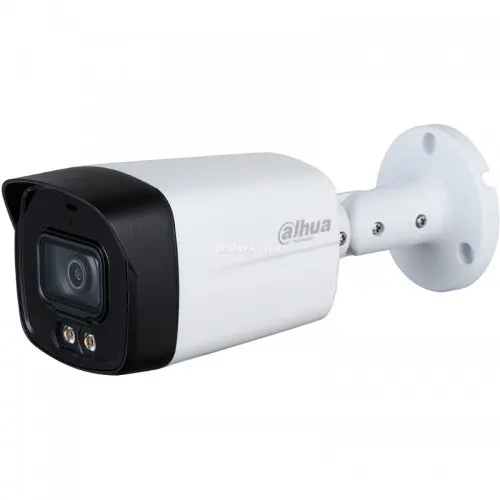[01835] Dahua 2MP Full Time Color Bullet HDCVI Camera 40 MTR IR Distance, Lens 3.6 MM With Built In Mic (Metal)#DH-HAC-HFW1239TLMP-A-LED-S2 