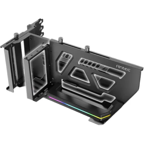 [0012510] Antec SHIFT ARGB Vertical GPU Bracket With PCI-E 5.0 Riser Cable 