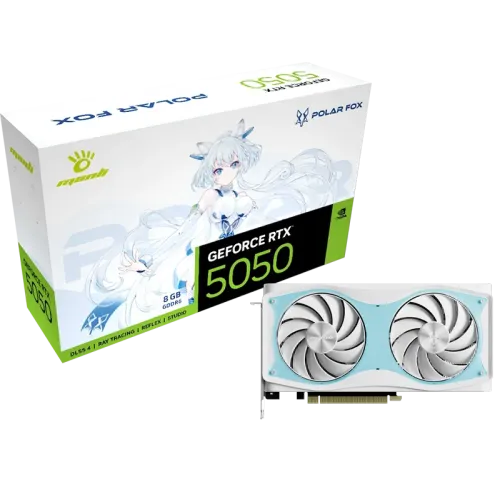 [0008909] Manli Polar Fox GeForce RTX 5050 OC 8GB GDDR6 Graphics Card
