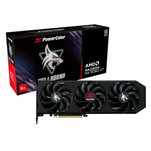 PowerColor Hellhound AMD Radeon RX 9060 XT 8GB GDDR6 Graphics Card