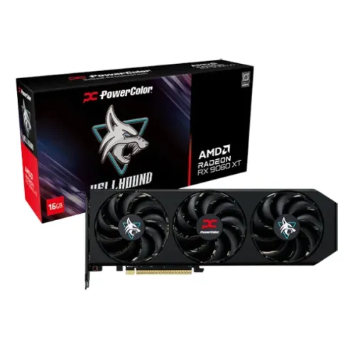 PowerColor Hellhound AMD Radeon RX 9060 XT 16GB GDDR6 Graphics Card