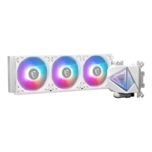MSI MAG CORELIQUID I360 AIO ARGB Liquid CPU Cooler White 