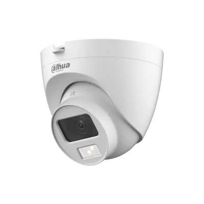 [01860] Dahua 5MP Smart Dual Light HDCVI Dome 20 MTR IR Distance, Lens 2.8 MM With Built In Mic (Plastic)#DH-HAC-HDW1500CLQP-IL-A