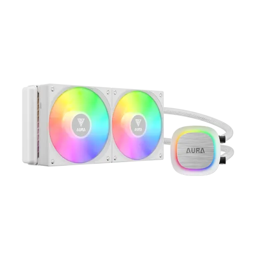 [0012744] Gamdias AURA GL240 V2 WH ARGB Liquid CPU Cooler 