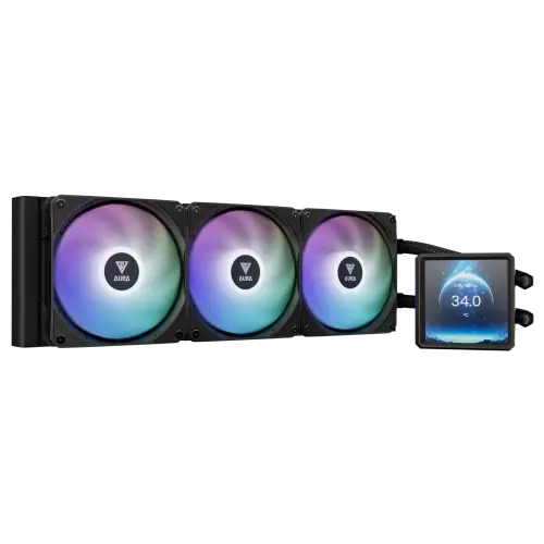 [0012783] Gamdias AURA GL360 LCD ARGB All-in-One Liquid CPU Cooler With Display 