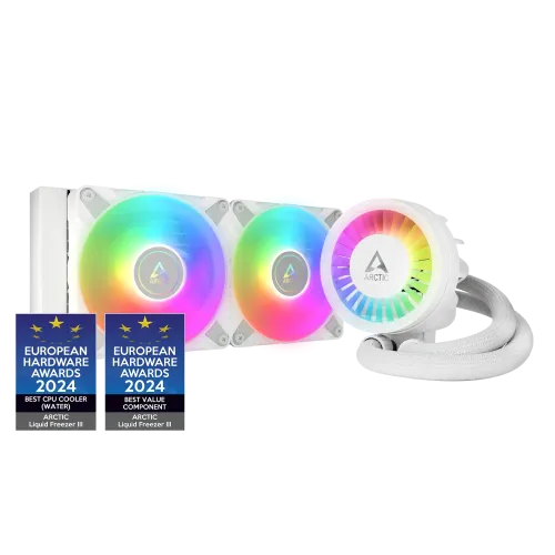 [0009427] Arctic Liquid Freezer III 240MM RGB Liquid CPU Cooler White 