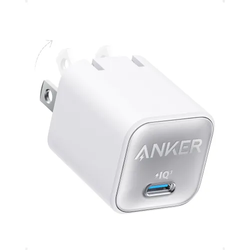Anker 511 Nano 3 GaN 30W Type C Charger Adapter White
