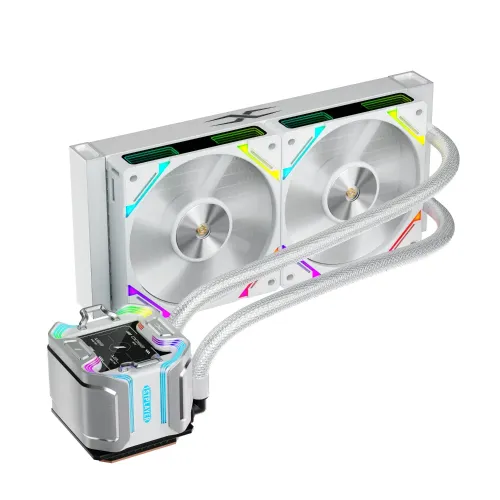 1STPLAYER X-240 ARGB Liquid CPU Cooler White 