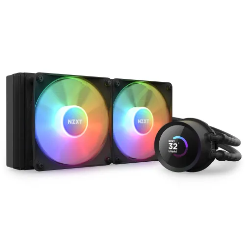 [0009180] NZXT Kraken 240 RGB 240mm AIO Liquid CPU Cooler with LCD Display 
