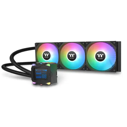 [0013002] Thermaltake LA360-S ARGB Sync 360mm AIO Liquid CPU Cooler With Display 