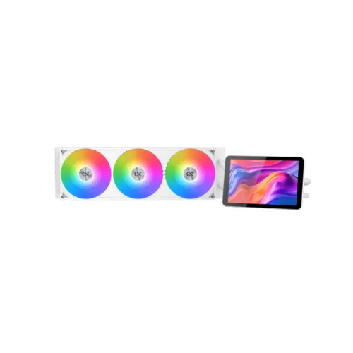 [0013107] Xigmatek Connect Pro 360 Arctic ARGB Liquid CPU Cooler with 7″ Multi Display 