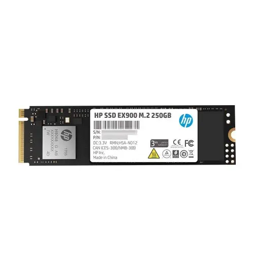 [0000915] HP EX900 M.2 250GB PCIe NVMe Internal SSD
