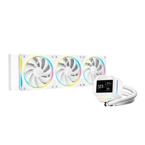 Deepcool LM360 WH ARGB 360mm Liquid CPU Cooler With Display 