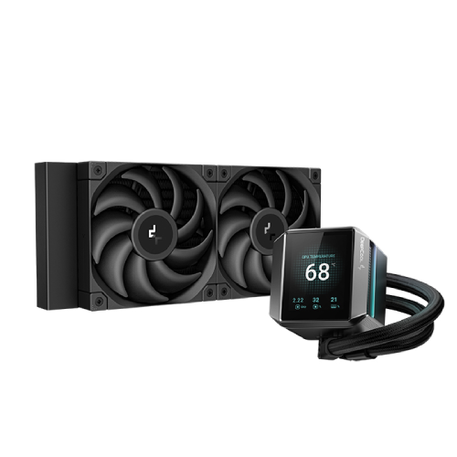 [0013194] DeepCool MYSTIQUE 240 240mm Liquid CPU Cooler with TFT LCD Screen 