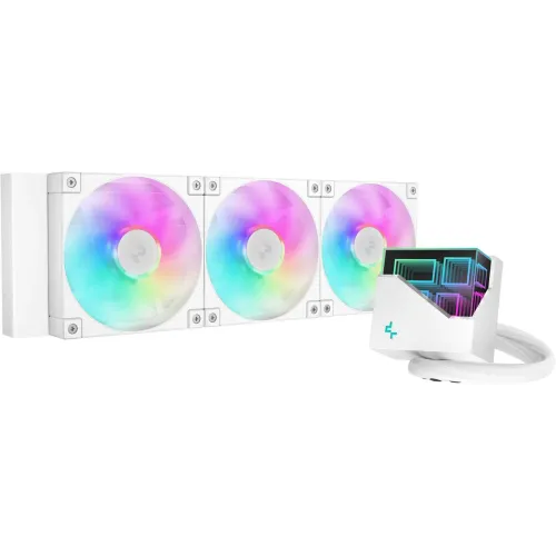 [09398] Deepcool LT360 ARGB 360mm AIO Liquid CPU Cooler White 