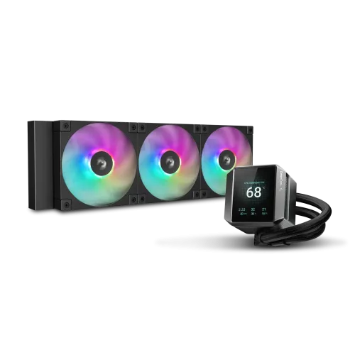 [0013206] DeepCool MYSTIQUE 360 ARGB 360mm Liquid CPU Cooler with LCD Screen 