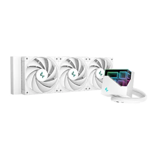 [09424] DeepCool LT720 WH 360mm RGB High-Performance Liquid CPU Cooler 