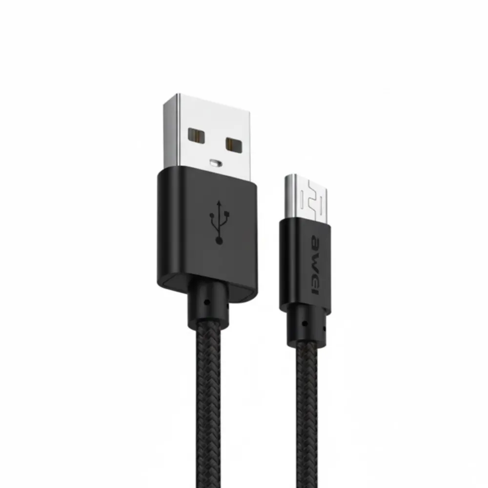 Awei CL10 Type A to Micro Data & Charging Cable Black