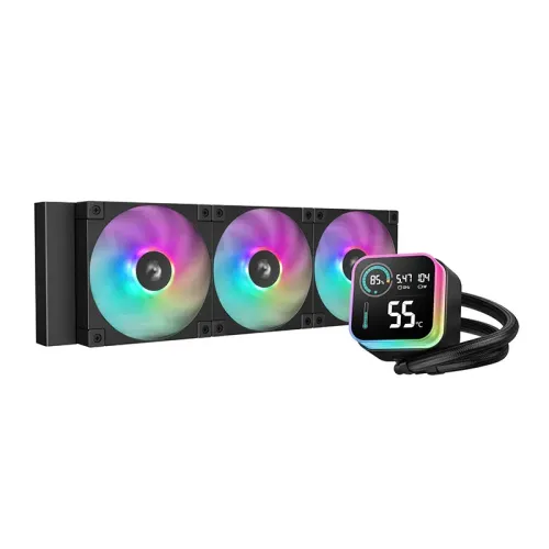 [0013282] DeepCool LQ360 360mm ARGB Liquid CPU Cooler With Display 