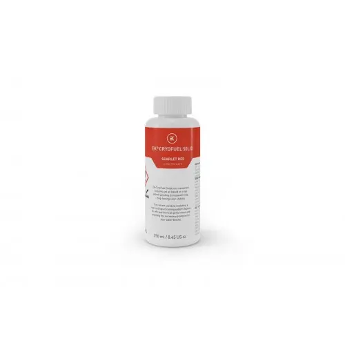 [09466] EKWB EK-CryoFuel Solid Scarlet RED 250ml (Conc.) Non-transparent Coolants 