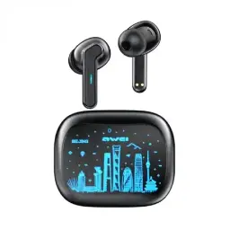 Awei T53 (ENC Version) TWS Bluetooth Gaming Earbuds Black