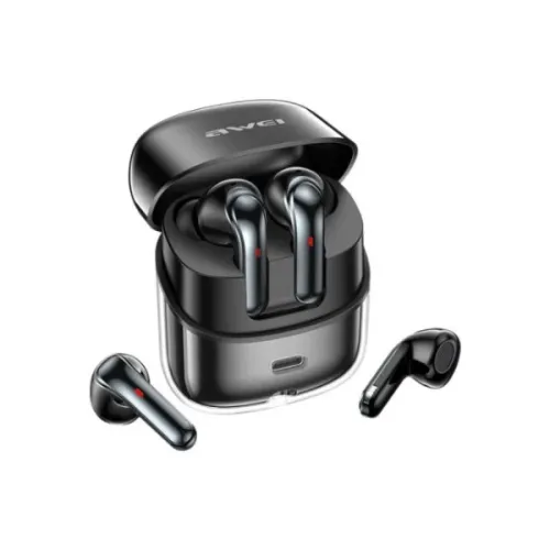 Awei T79 (ENC Version) Bluetooth Two Pair Earbuds Black