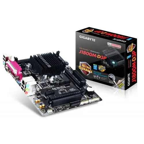 [0013360] GIGABYTE GA-J1800M-D3P Motherboard with Built In 2.41Ghz DDR3 Celeron Processor 