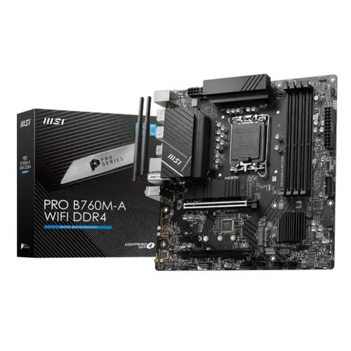 [0013366] MSI PRO B760M-A WIFI DDR4 mATX Motherboard