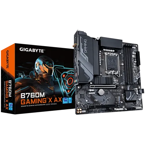 [0013380] GIGABYTE B760M GAMING X AX DDR5 mATX Motherboard 