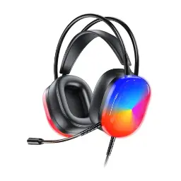 Awei GM-11 USB/3.5mm Wired RGB Noise Cancelling Gaming Headphone Black