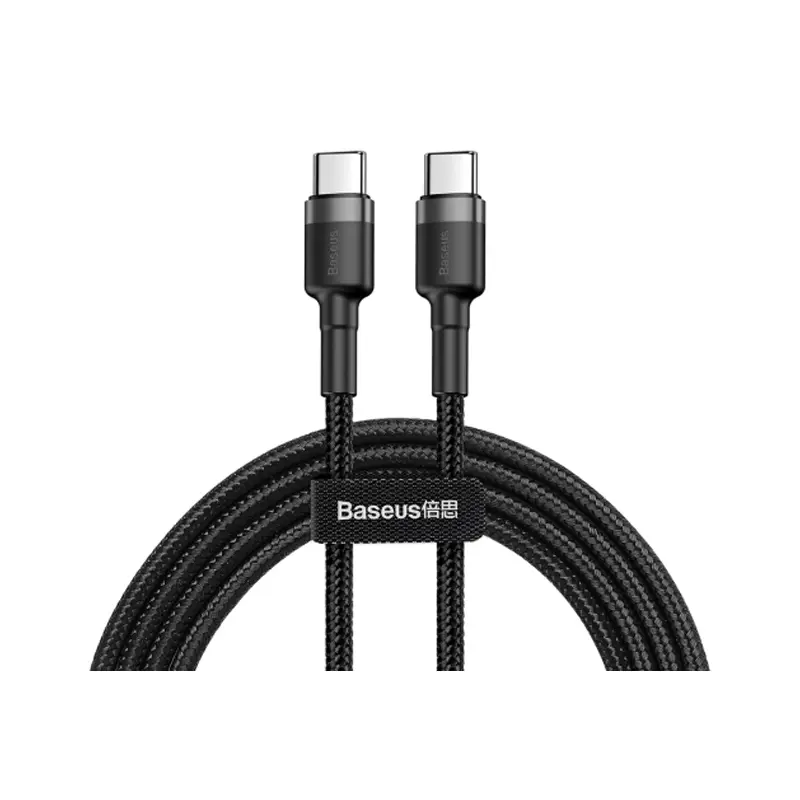 Baseus CALKLF-HG1 Cafule Series (C to C) Fast Charging Data Cable Black (60W/2 Meter)