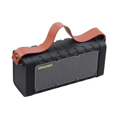 Awei Y668 Portable Bluetooth Speaker With Power Bank Black (20W)