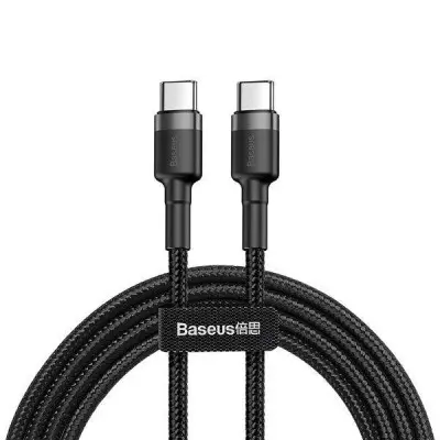 Baseus CAMLTWJ-01 Tungsten Gold 3 in 1 (TA to IP/TC/Micro) Fast Charging Data Cable Black (1.5M/3.5A)