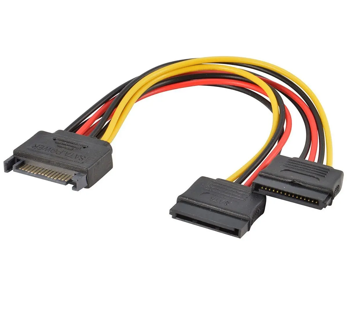 sata y power cable 1X MALE TO 2X SATA